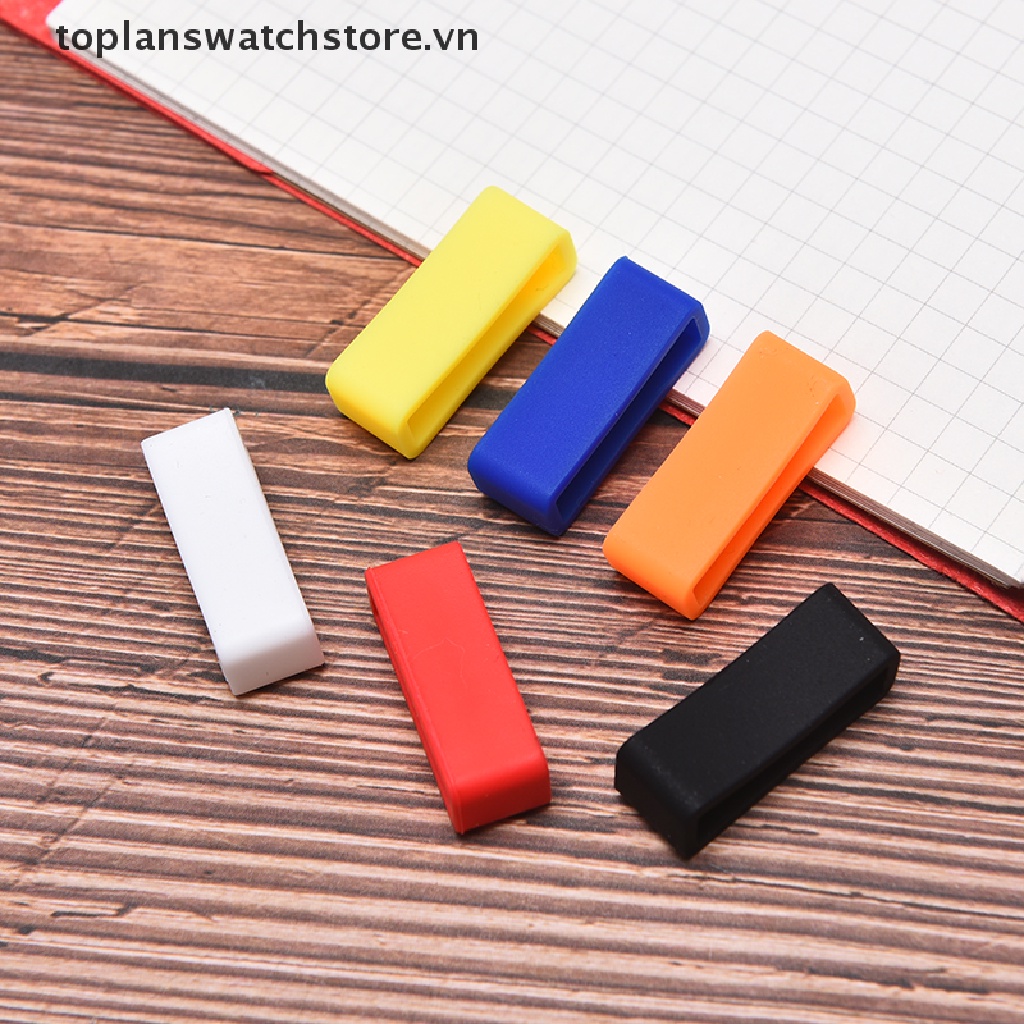 Set 2 Dây Đeo Đồng Hồ Bằng Silicon Nhiều Màu