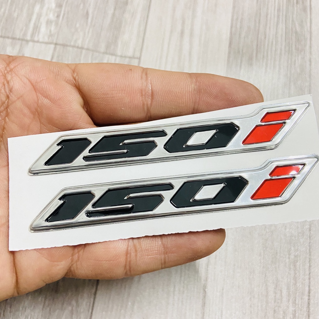 [CHUYÊN TEM XE MÁY] Bộ tem chữ nỗi số 125i, 150i chất liệu mũ cứng, keo dán chắc chắn dán trang trí xe máy