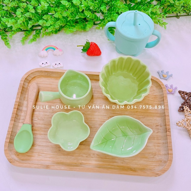 Chén sứ hoa mini cho bé ăn dặm kiểu Nhật
