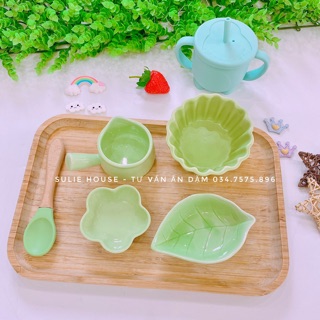 Chén sứ hoa mini cho bé ăn dặm kiểu Nhật
