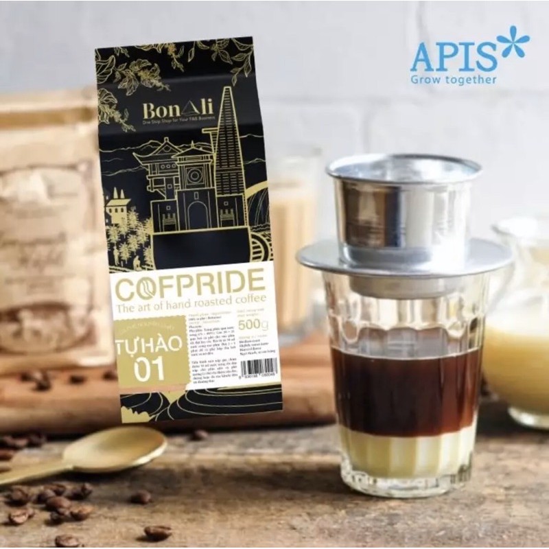 1 TÚI CÀ PHÊ NGUYÊN CHẤT COFPRIDE TỰ HÀO 1 ( 100% ROBUSTA ) - CÀ PHÊ XAY 500G