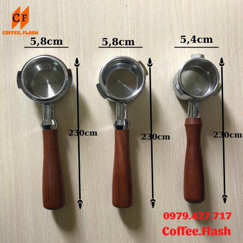 Tay cầm (tay pha) không đáy máy pha cà phê Nouva simonelli, Gemilai, Milesto, Breville...