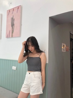 Áo 2 dây crotop kẻ đẹp
