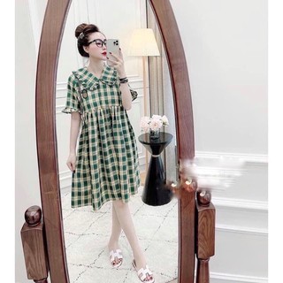 Váy coè kẻ thêu hình quả dứa