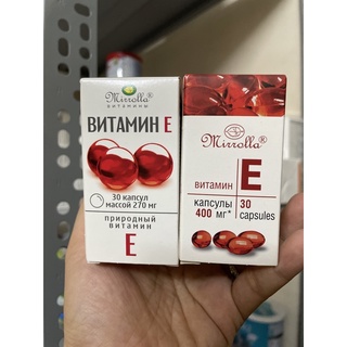 Vitamin E đỏ Nga Mirrolla 400mg