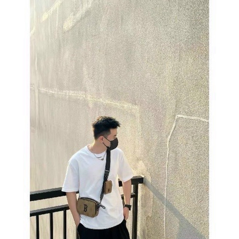 Sét đôi đeo chéo, túi đôi đeo vai hoạ tiết chữ thêu LA- NY nhiều màu dễ phối đồ cho cả nam và nữ (cam kết ảnh thật)