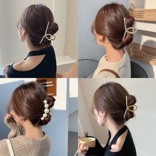 Large Metal Hair Claw Clips for Women, Hair Catch Barrette Jaw Clamp Half Bun Hairpins for Thick Hair, Hair Accessories for Women and Girls