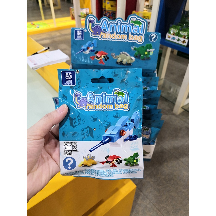 Lego mini cho bé, đồ chơi lego xếp hình bộ sưu tập động vật biển đại dương và động vật rừng sâu