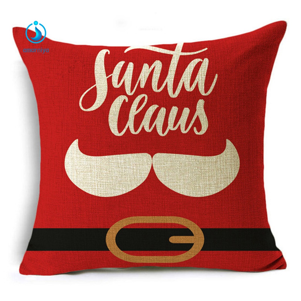 Vỏ Gối In Họa Tiết Giáng Sinh Dễ Phối Đồ Tái Sử Dụng
