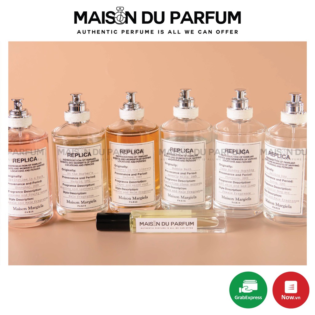 💥Nước hoa Maison Margiela Replica (mẫu thử) - Jazz Club, Lazy Sunday Morning, Sping time in Park, At the Barber's....