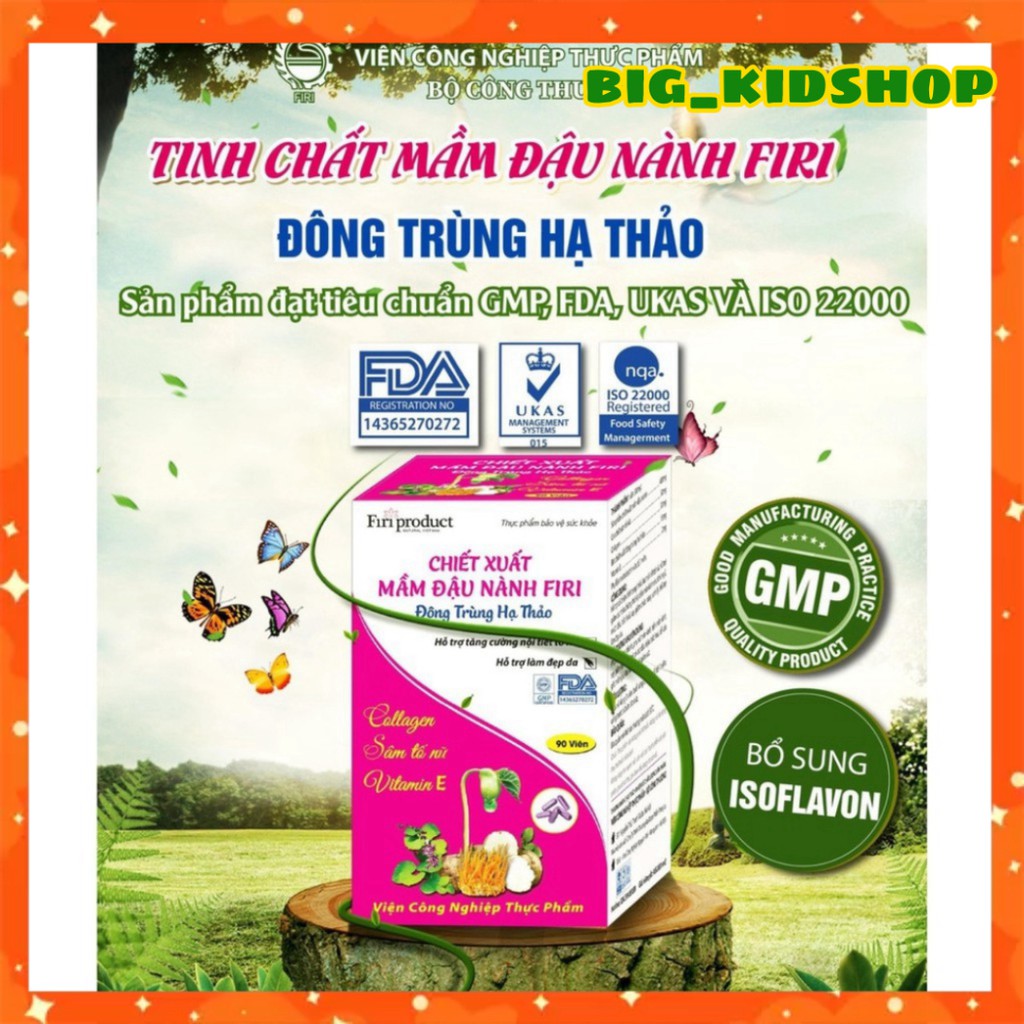 (Hàng chính hãng) Tinh chất mầm đậu nành Firi Hiệu quả 100%