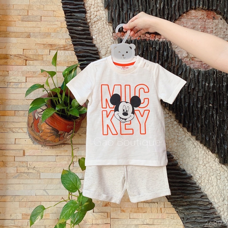 [Hình thật] Bộ đồ hè cho bé trai mickey Disney