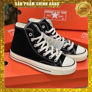 [Free ship- 1.1 trung] Giày Thể Thao Sneaker Cv đen Cổ cao 1.1