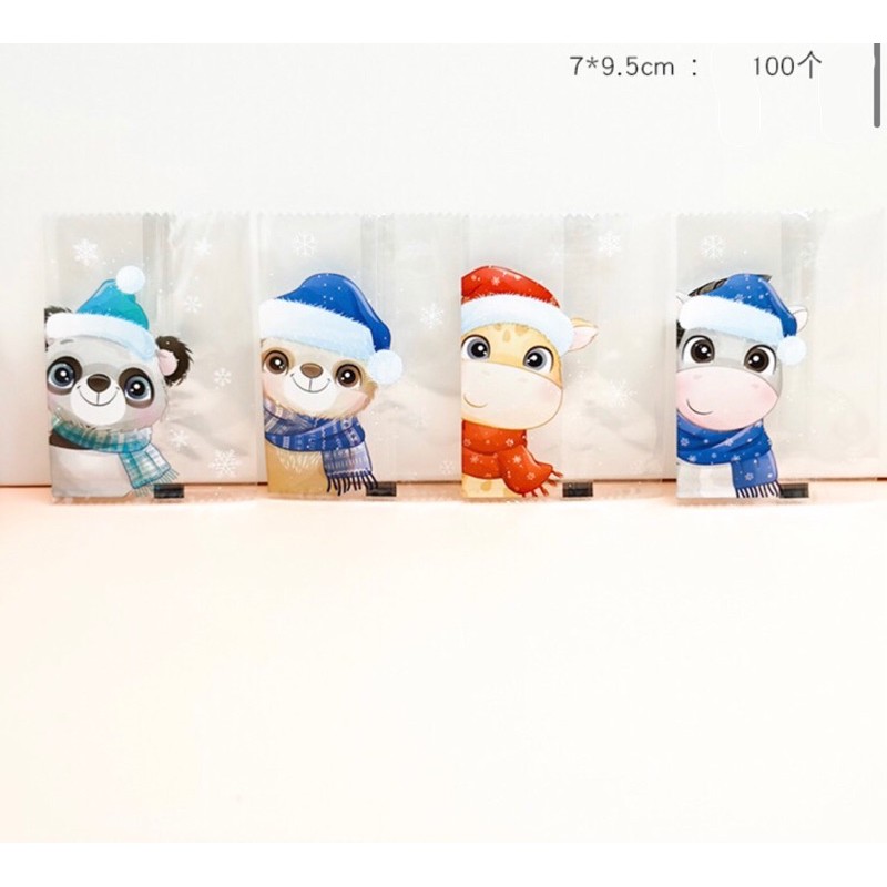 Túi nhựa đựng bánh dứa, cookie 100 cái nhiều mẫu