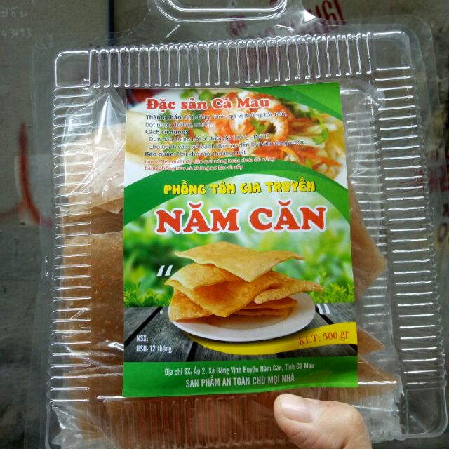 Phồng tôm cà mau hộp 500gr hàng sẵn số lượng lớn