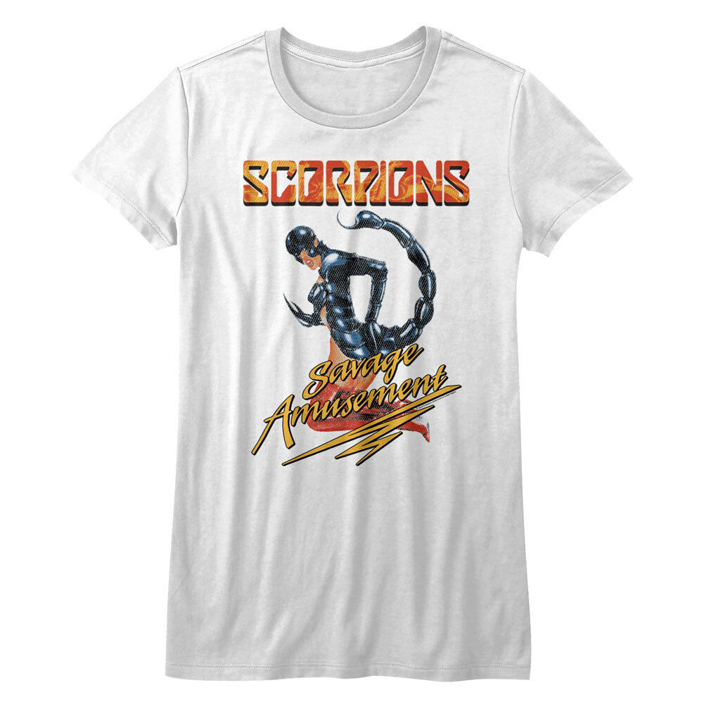 Scorpions Savage Amusement T Shirt Rock Band Top Album Cover Music Merch