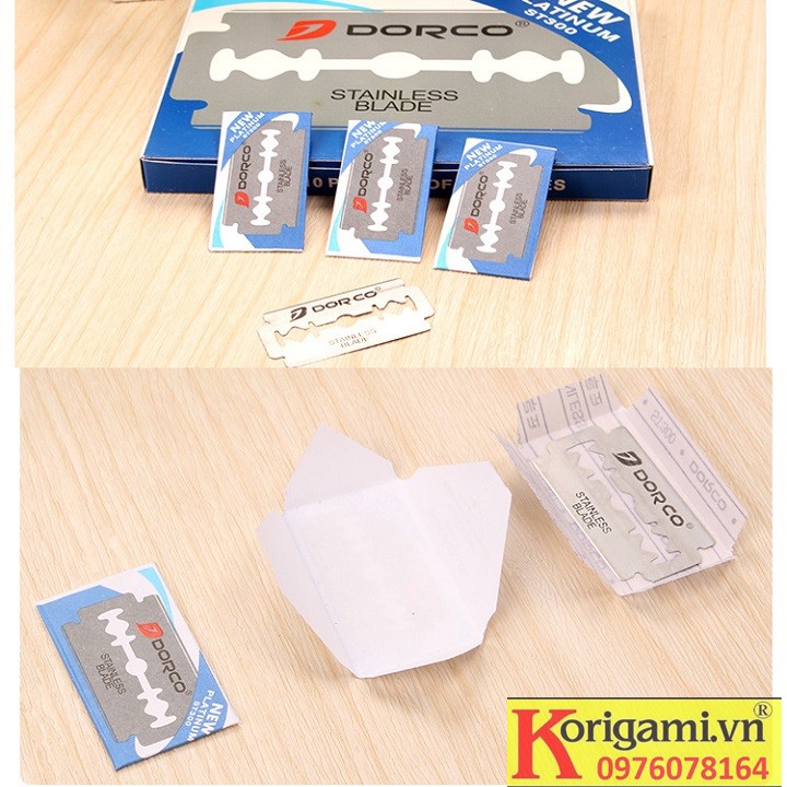 HỘP LƯỠI DAO LAM DAO CẠO DORCO ST300 (100 cái)