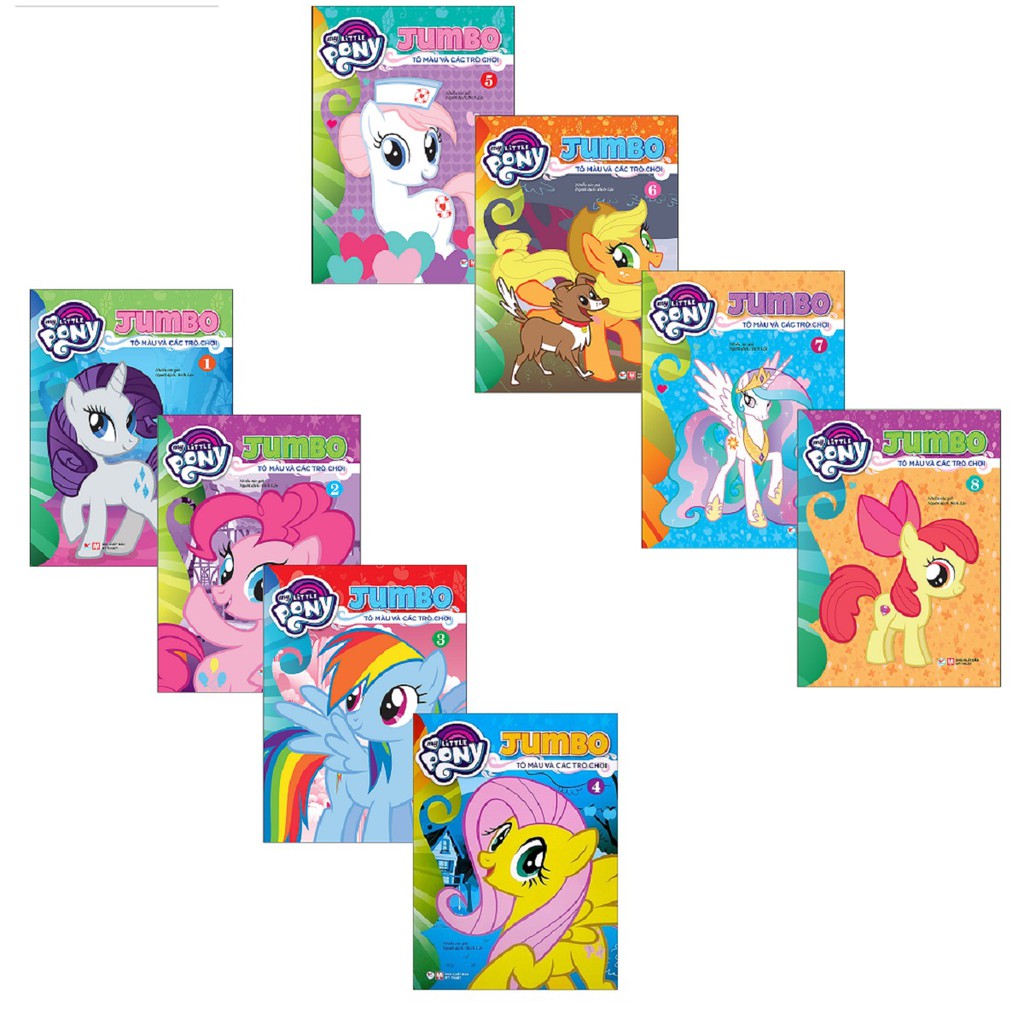 Sách - Tô Màu My Little Pony - Jumbo Tô Màu Và Các Trò Chơi 6 (Tái Bản 2021)