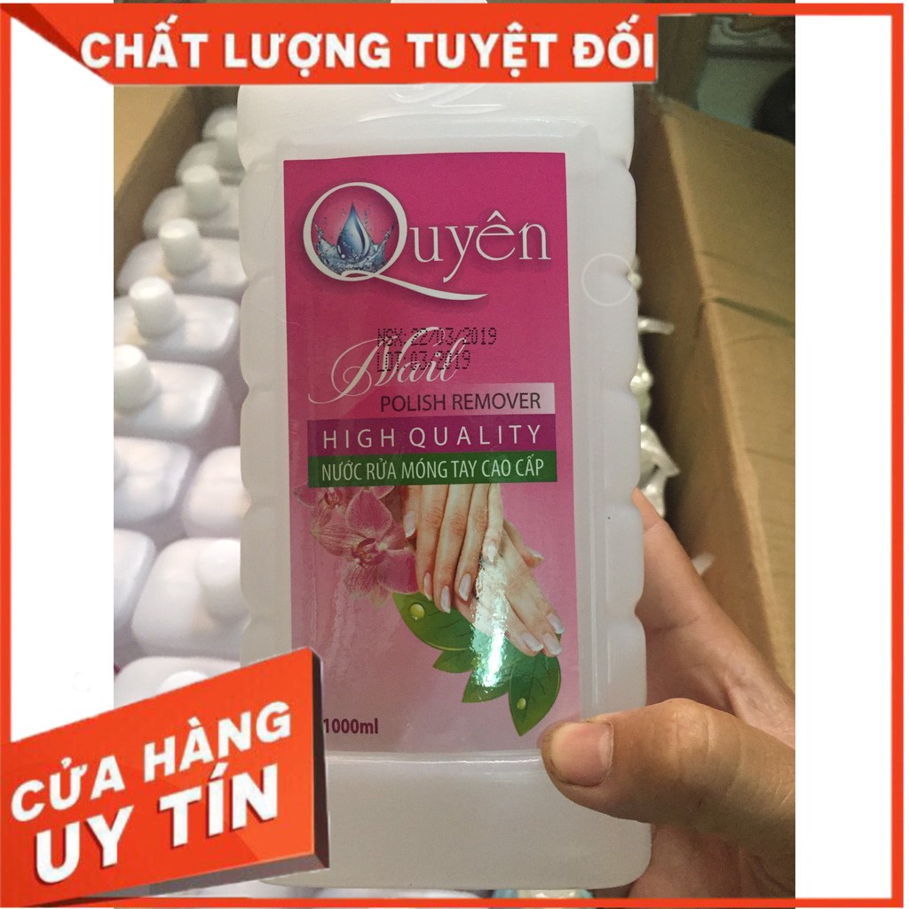 (FREESHIP) Aceton nước rửa móng Ủ Phá Gel Quyên - 500ML