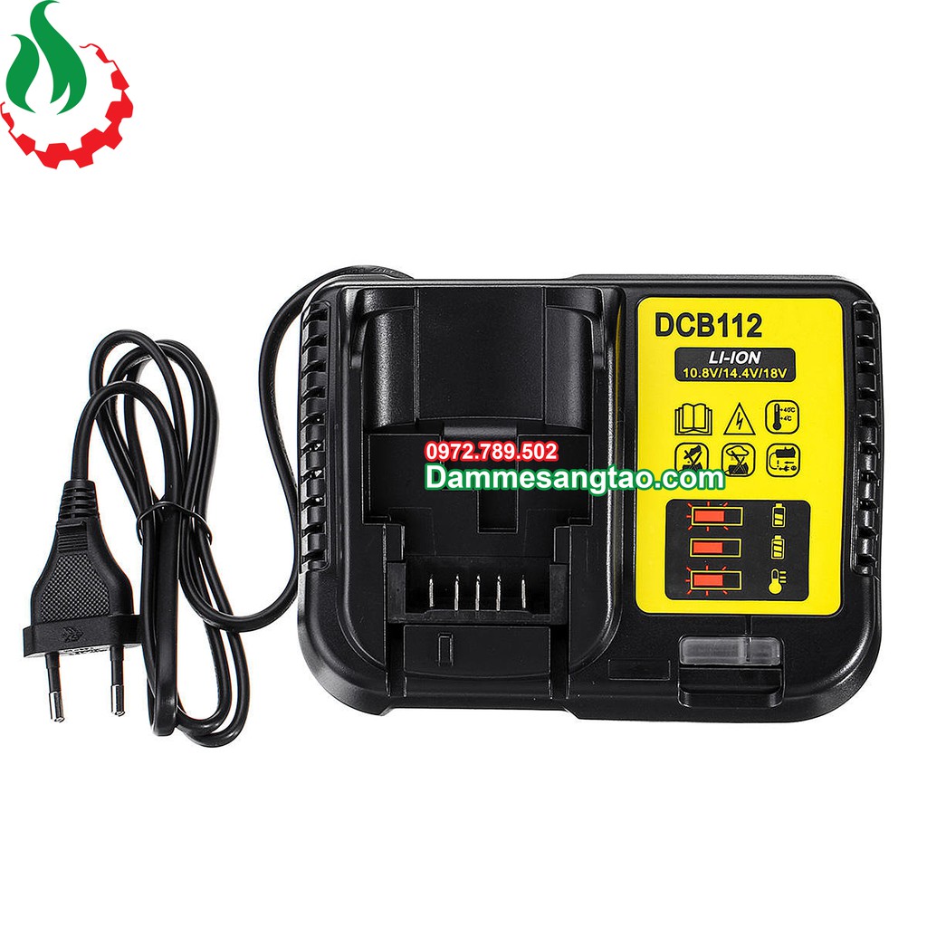 DMST Sạc pin Dewalt DCB112 14V 18V Li-ion 3.7V nhận mạch zin