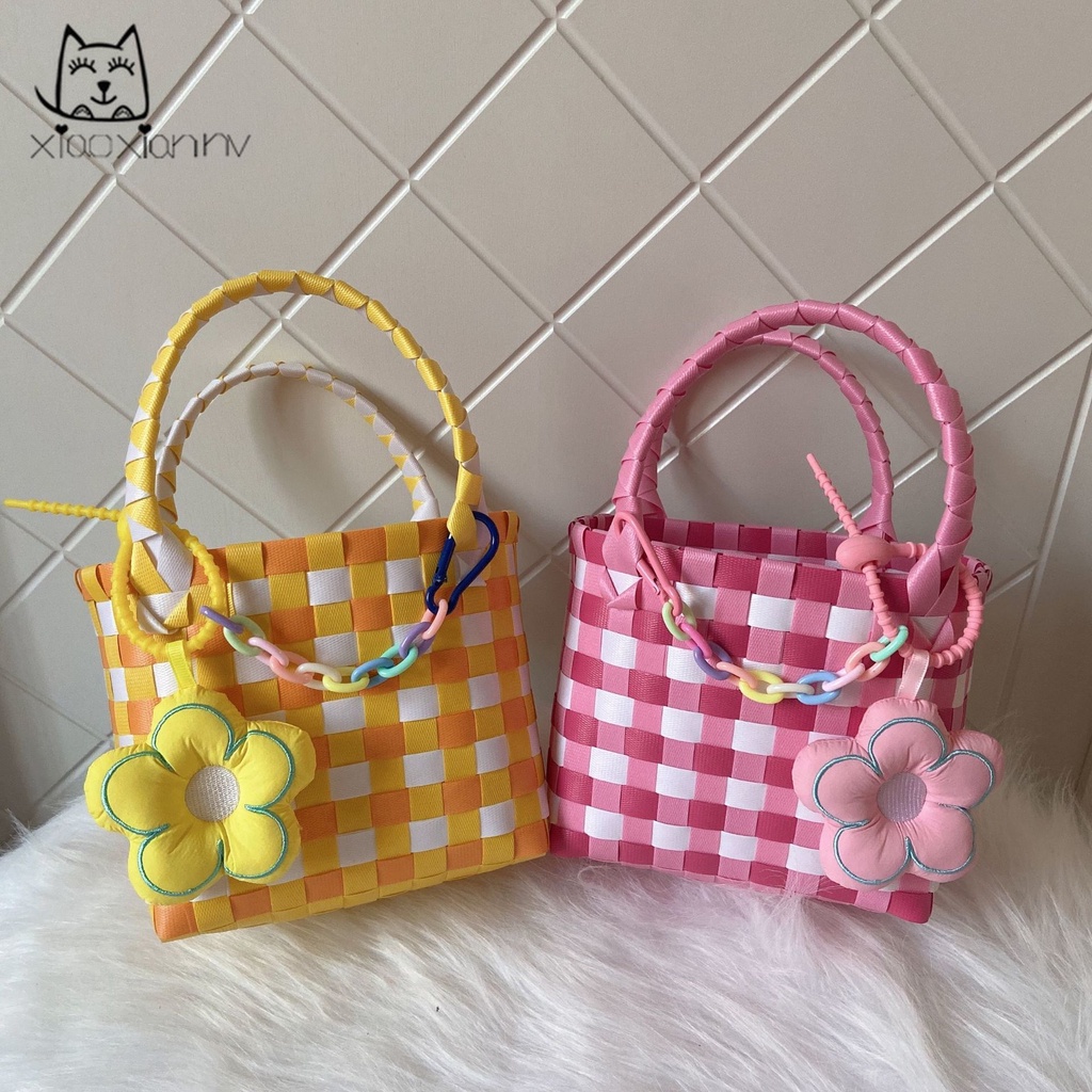 Túi Xách Tay Hình Vuông Nhỏ Bằng Nhựa Đơn Giản Thời Trang Mùa Hè Hàng Mới Dành Cho Bạn Nữ / Trẻ Em / Đi