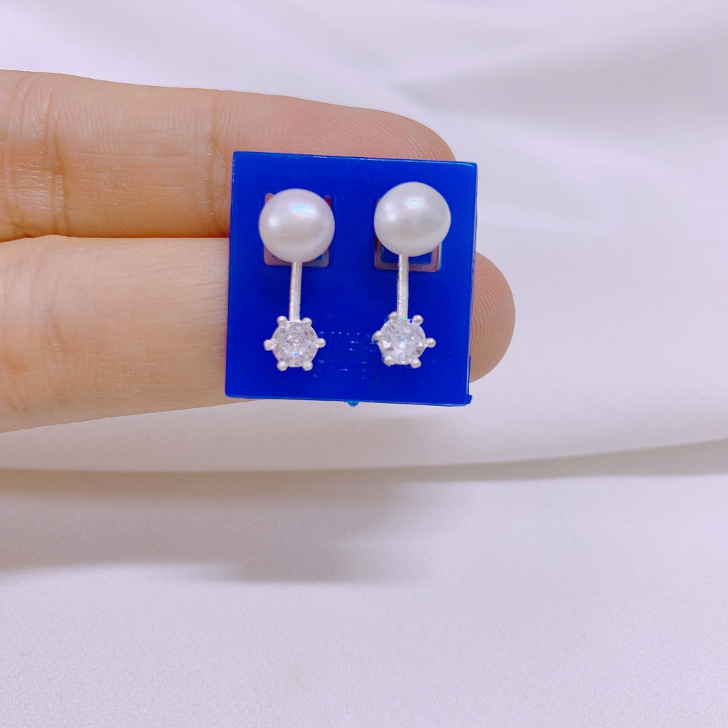 Bông tai nụ bạc nhỏ xinh xắn LINH MIU SILVER