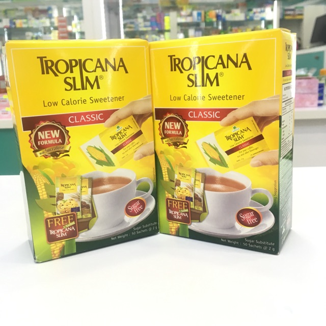 TROPICANA SLIM (hộp 50 gói)- đường ăn kiêng-Amipharma