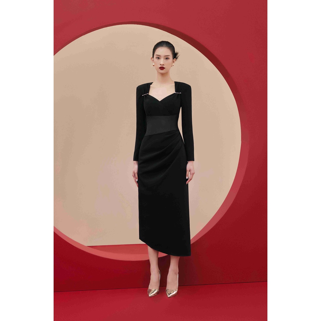 Váy VT phối corset Michelle Twill Corset Dress