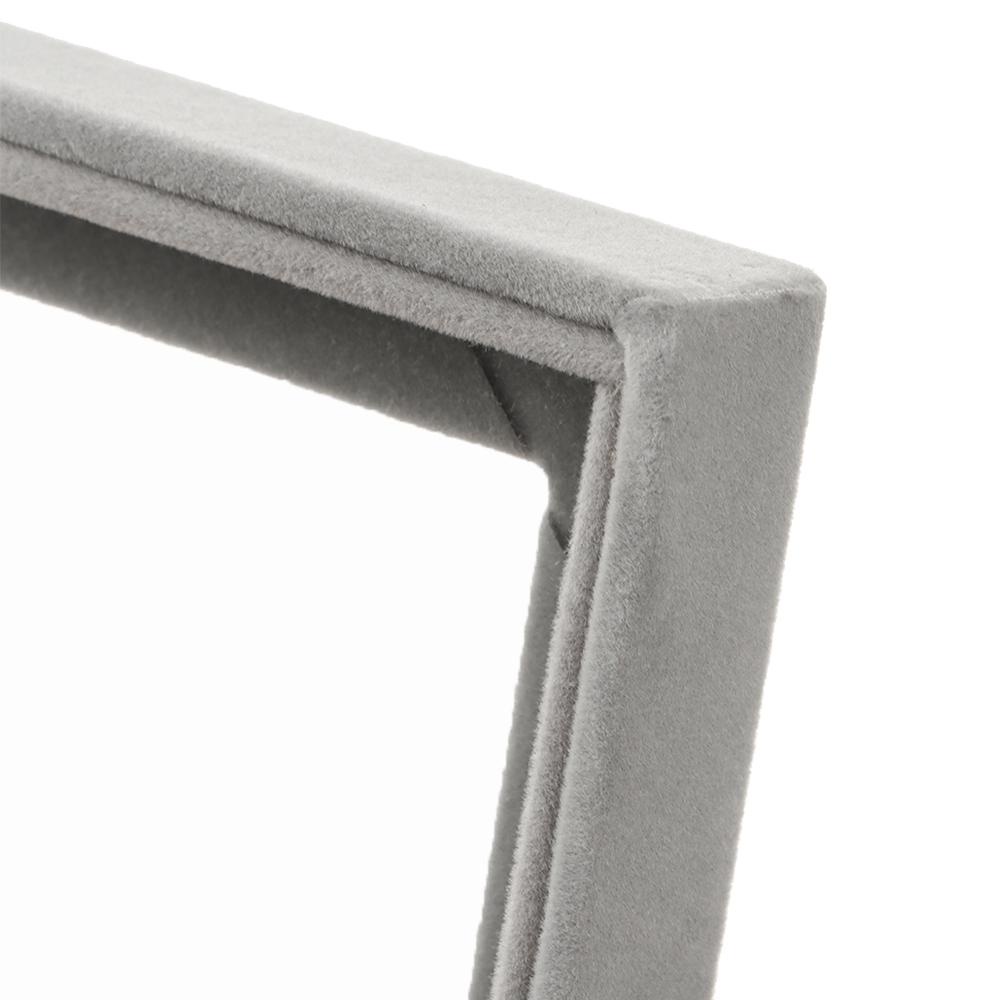 Hộp Đựng Nhẫn Bằng Nhung Mềm Mại Màu Xám