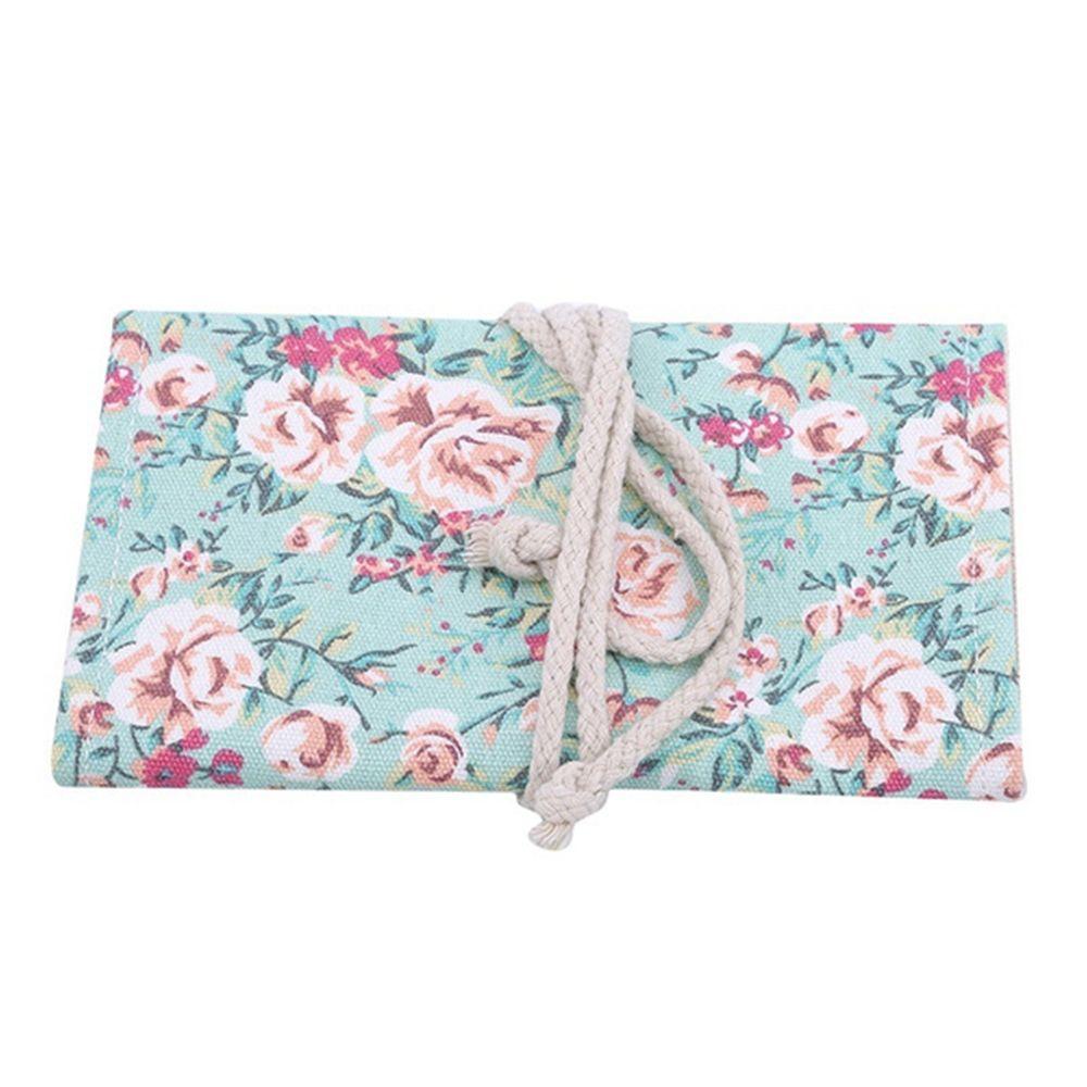 PATRICIA Túi Cuộn Đựng Bút Bằng Vải Canvas Tiết Kiệm Không Gian Ốp