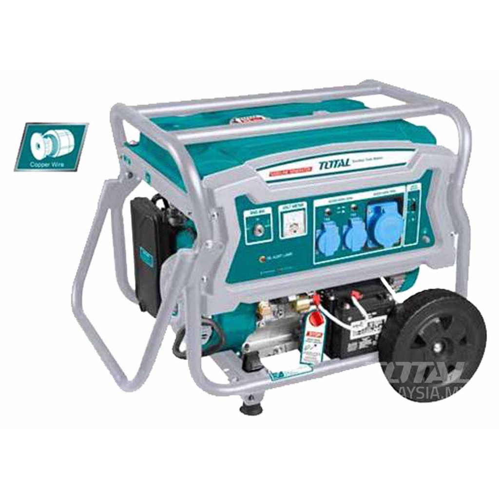 Máy phát điện dùng xăng 6.5 KW Total TP165006