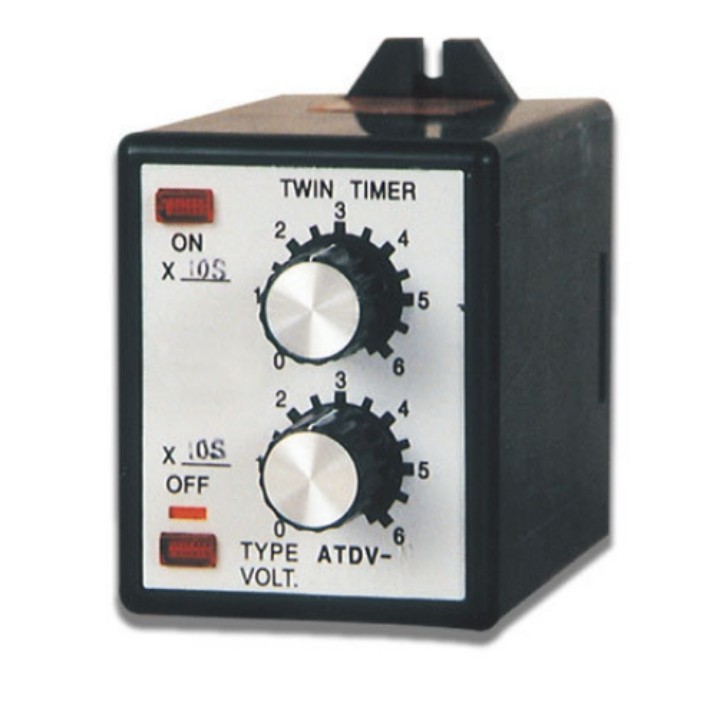 Timer đôi ATDV-N chế độ luân phiên tặng kèm chân đế PF083A