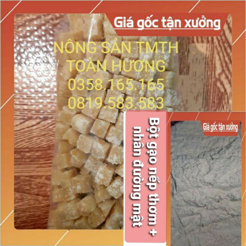 Combo 1kg bột gạo nếp làm bánh trôi+viên đường nhân