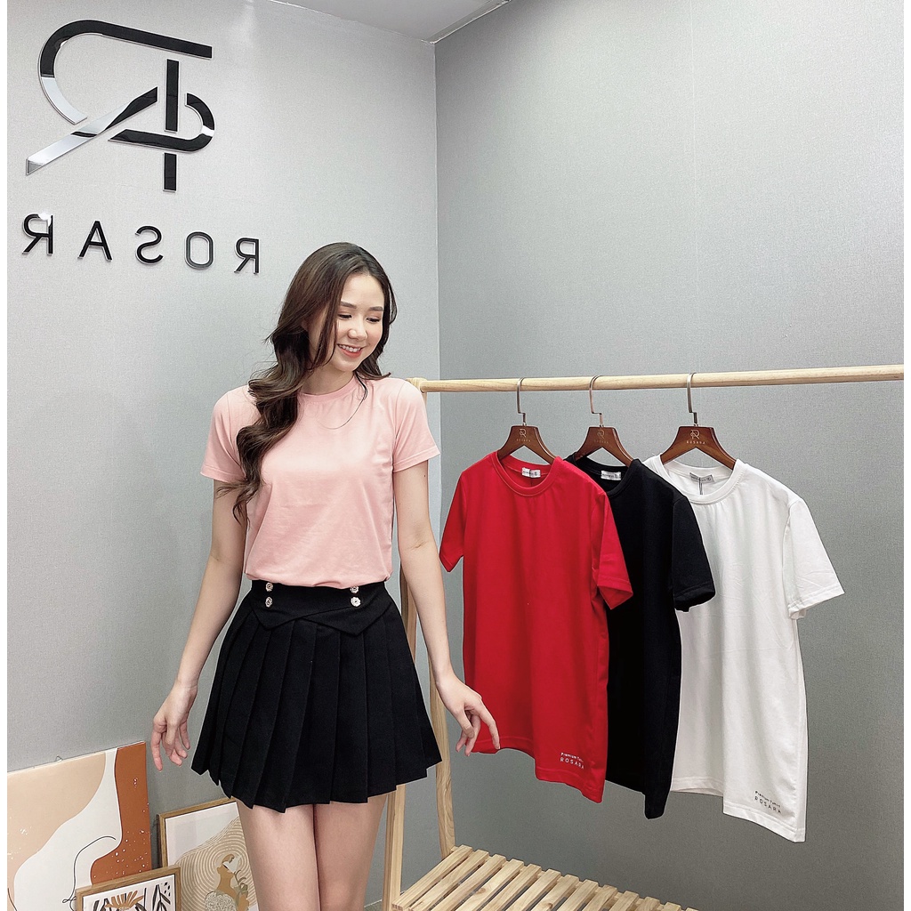 Áo thun phông thời trang nữ dáng suông thời trang chất siêu mát Rosara SP119 | BigBuy360 - bigbuy360.vn