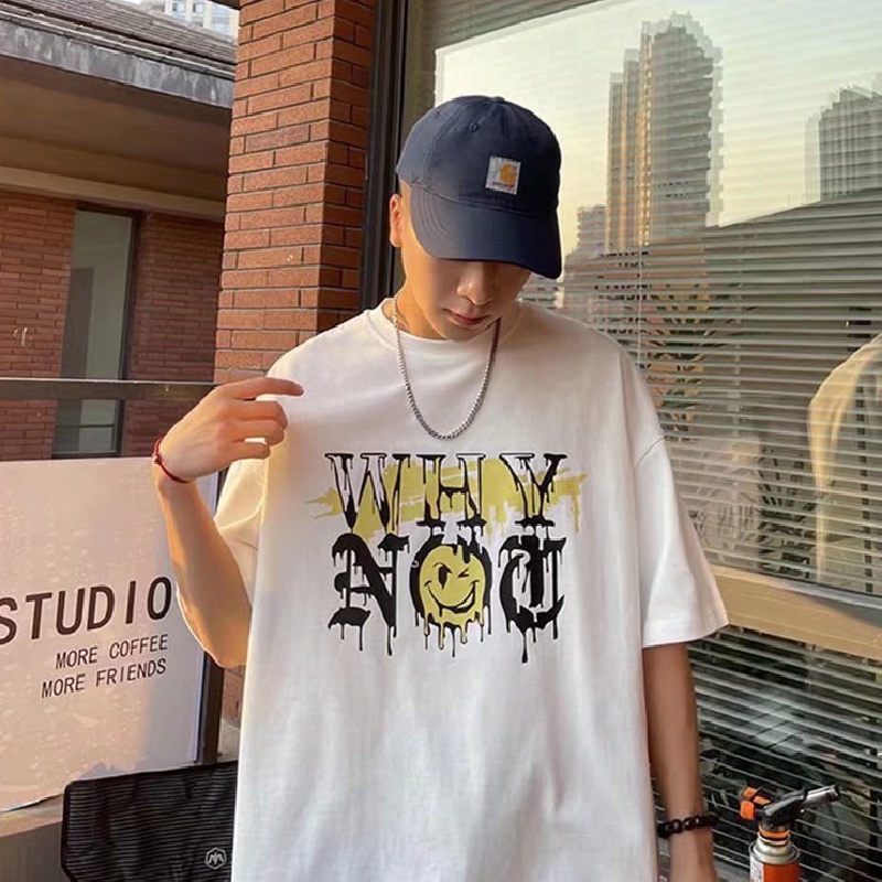 Áo Thun Tay Ngắn Cổ Tròn In Chữ Mới Dành Cho Nam Và Nữ Size M-8XL