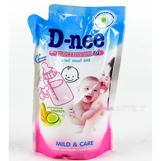 [Mẫu mới 2023] Túi nước rửa bình và rau củ Dnee 550ml