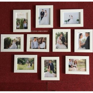 [Giá cực rẻ] [giảm giá] Khung Ảnh Treo Tường 10 Khung 13x18 cm - Hỗ Trợ In Hình