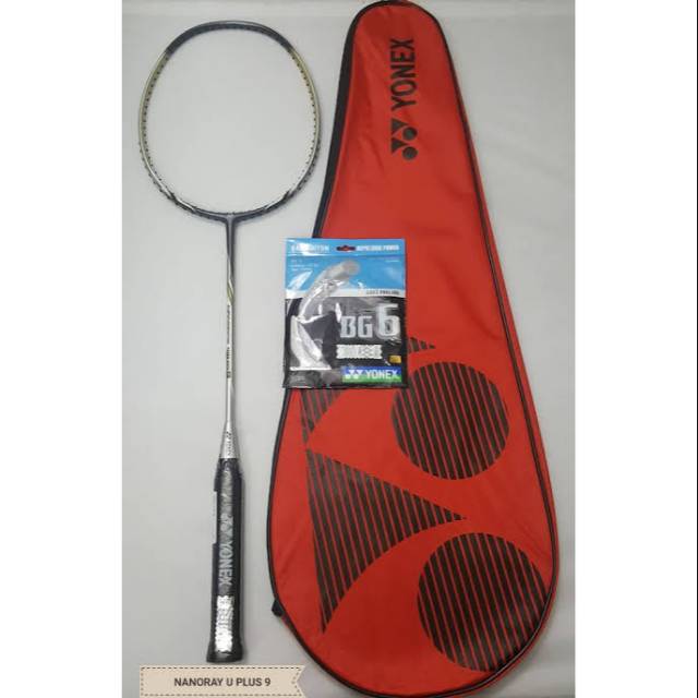 Bộ 6 Cặp Vợt Cầu Lông Yonex Nanoray Uplus 9 Bonus Bg Kèm Túi Đựng