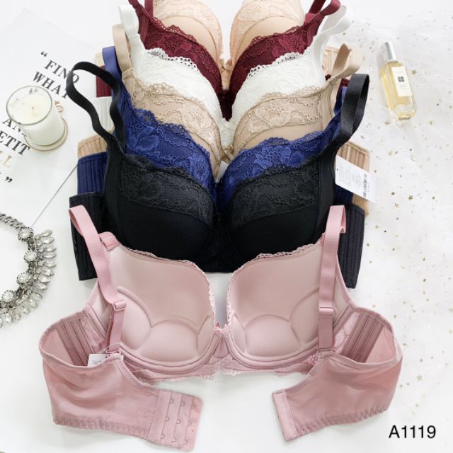 Áo ngực 3 móc mút mỏng cao cấp A1119 (size 34-42)