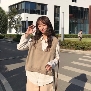 [ORDER] Set áo sơ mi trắng và gile len