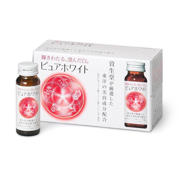 Nước Uống Trắng Da Pure White Shiseido, Nước uống Collagen Shiseido Pure White  - Nhật Bản