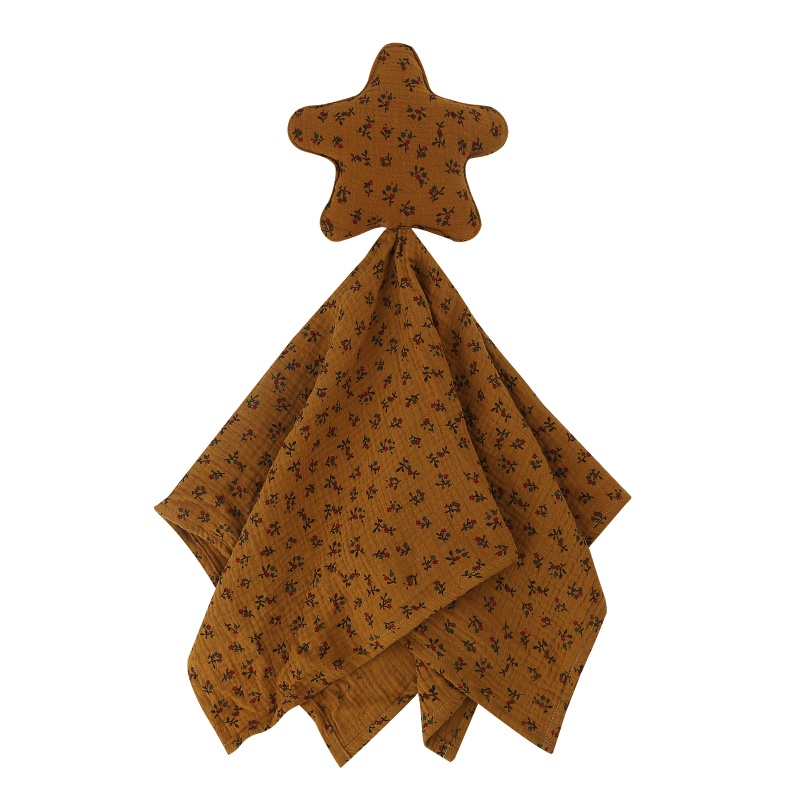 Khăn Ăn Cotton Mềm Mịn Hình Búp Bê Ngôi Sao Mặt Trăng Cho Bé Sơ Sinh