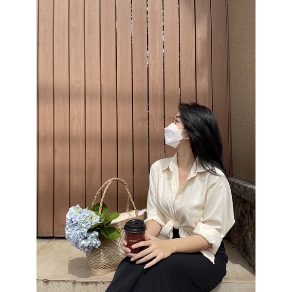 Áo Sơ Mi Lụa Trơn Không Nhăn | HQ2210 | Lana Official