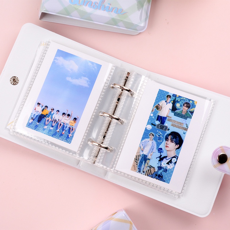 Sổ Còng Mini Binder 3 Còng Đựng Card Kpop Idol Kiêm Ghi Chép (đọc mô tả)