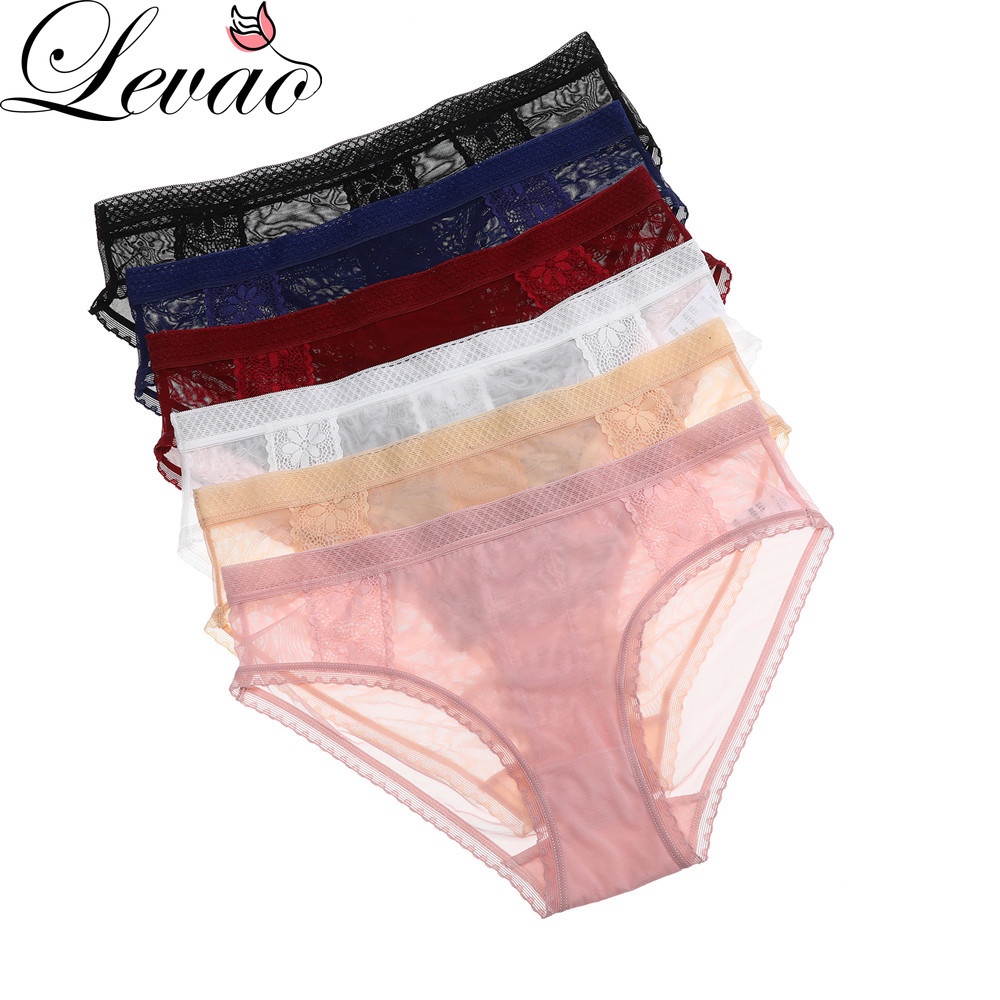 Quần lót LEVAO vải ren thoáng khí gợi cảm thời trang dành cho nữ