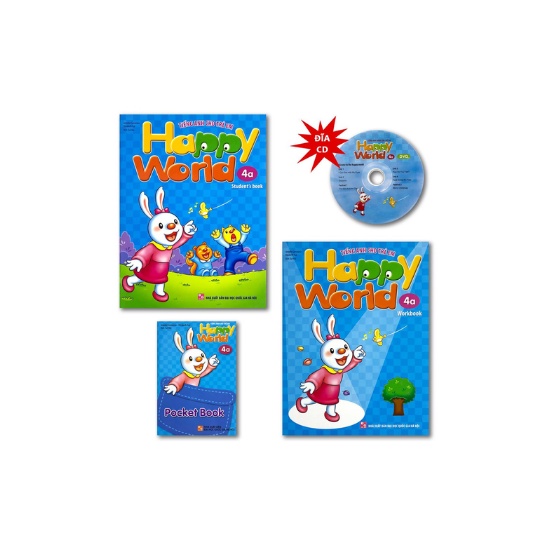 Sách - Happy World ,Tiếng Anh Cho Trẻ Em ,Bộ 4a