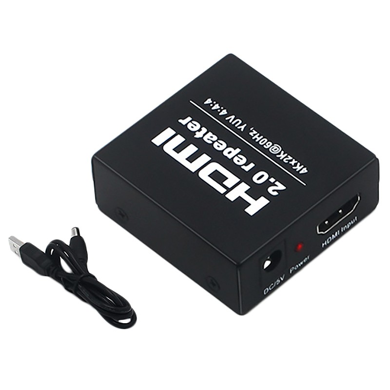 4Kx2K 2.0 HDMI Repeater HDMI Extender 4K 60HZ 4:4:4 HDMI Cable Adapter Signal Amplifier Booster over Signal HDTV Up to 25M | BigBuy360 - bigbuy360.vn