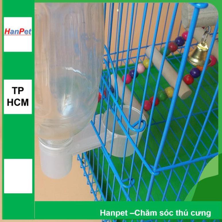 Hanpet.GV- Bộ 5 chiếc Núm uống tự động gia cầm (màu cam) máng uống tự động cho gà / máng uống chim / chén