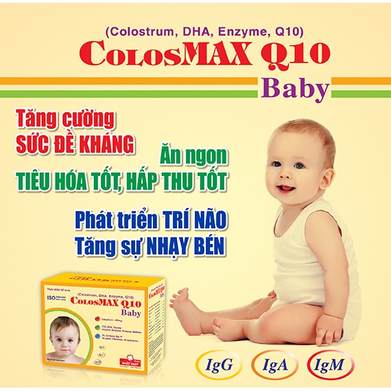 COLOSMAX Q10 BABY - SỮA NON CHO TRẺ CHÂM LỚN