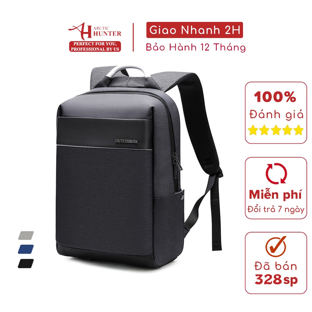 Balo du lịch Arctic Hunter chống thấm nước, tích hợp USB - B00218